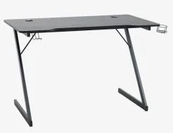 Gamer-bord HALSTED 60x120 m/kop- og hovedtelefonholder sort