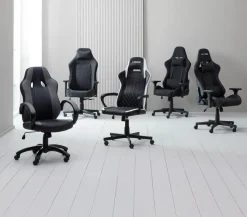 Gamer-stol ABILDAA antracitgråt stof