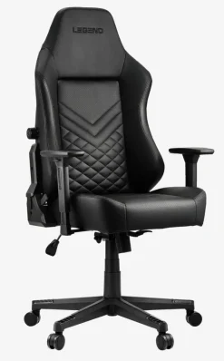 Gamer-stol ABILDAA sort kunstlæder