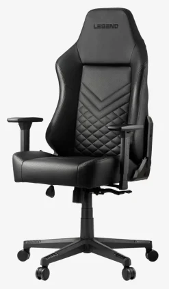 Gamer-stol ABILDAA sort kunstlæder