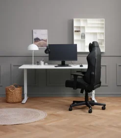 Gamer-stol ABILDAA sort kunstlæder