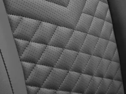 Gamer-stol HALLUM med benstøtte sort kunstlæder