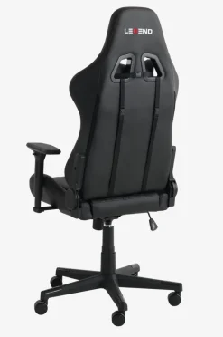 Gamer-stol NIBE sort kunstlæder/rød