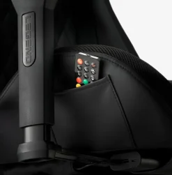 Gamer-stol RANUM med LED sort kunstlæder/sort