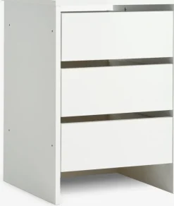 Garderobeindsats VIBY 3 skuffer hvid