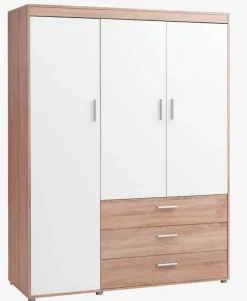 Garderobeskab BIRKELSE 150x198 eg/hvid