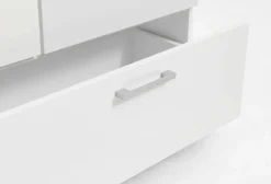 Garderobeskab ELLESTED 144x200 3 låger 2 skuffer hvid