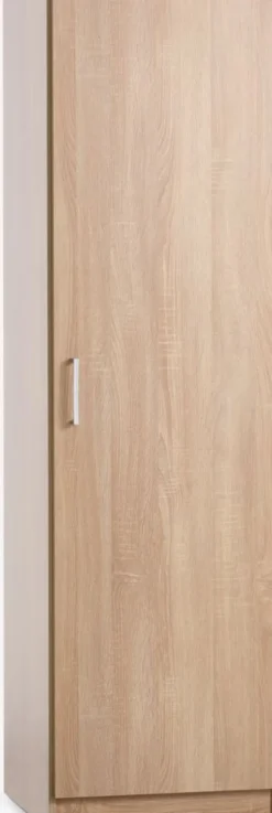 Garderobeskab FANDRUP 50x176 1 låge lys egefarve