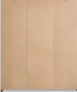 Garderobeskab FANDRUP 145x176 3 låger 3 skuffer lys egefarve