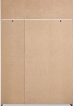 Garderobeskab FANDRUP 145x176 3 låger 3 skuffer hvid