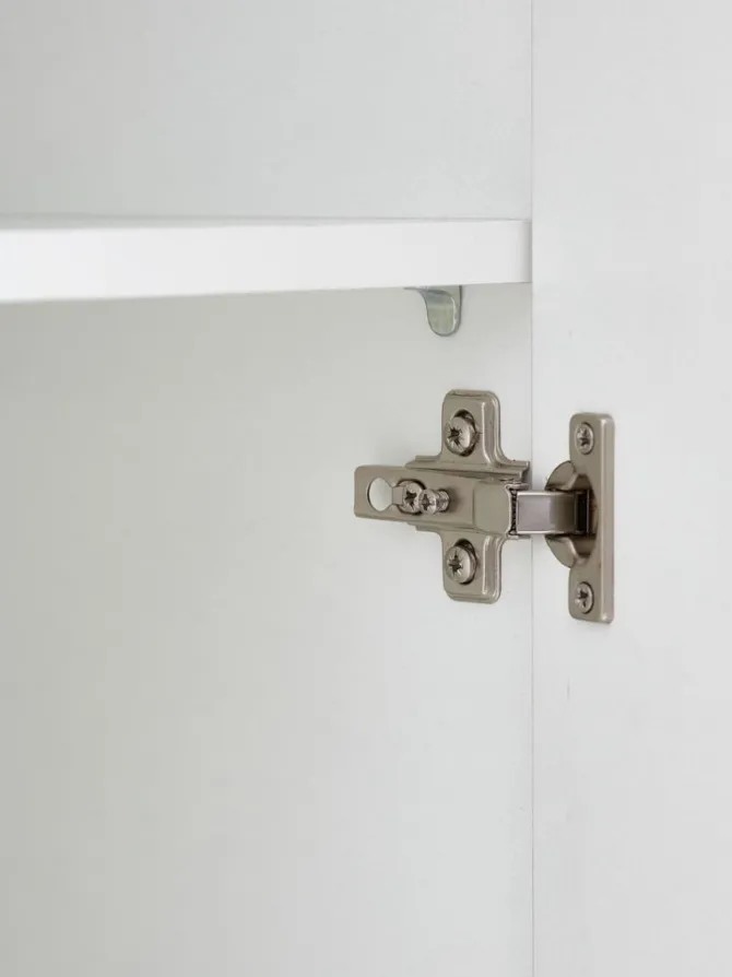 Garderobeskab FANDRUP 145x176 3 låger 3 skuffer hvid