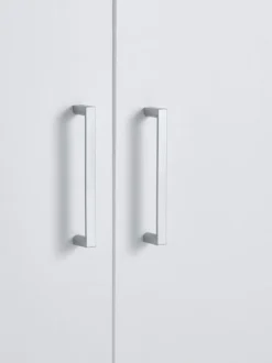 Garderobeskab FANDRUP 145x176 3 låger 3 skuffer hvid