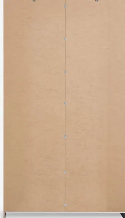 Garderobeskab FANDRUP 97x176 2 låger 3 skuffer hvid