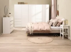 Garderobeskab LIMFJORDEN 180x200 kombi hvid