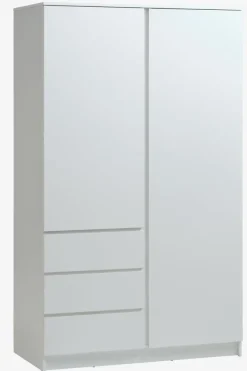 Garderobeskab LIMFJORDEN 120x200 kombi hvid