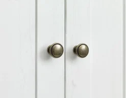 Garderobeskab MARKSKEL 212x210 hvid/egefarve