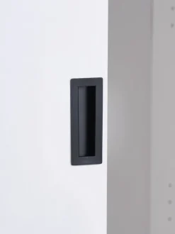 Garderobeskab ODDER 120x201 2 skydedøre m/spejl hvid