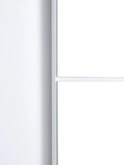 Garderobeskab ODDER 120x201 2 skydedøre m/spejl hvid