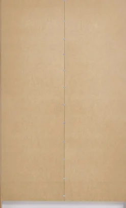 Garderobeskab ODDER 120x201 2 skydedøre m/spejl hvid