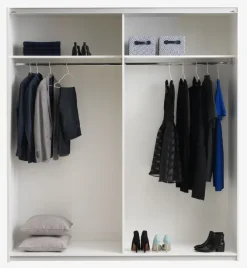 Garderobeskab TARP 202x221 beton/hvid