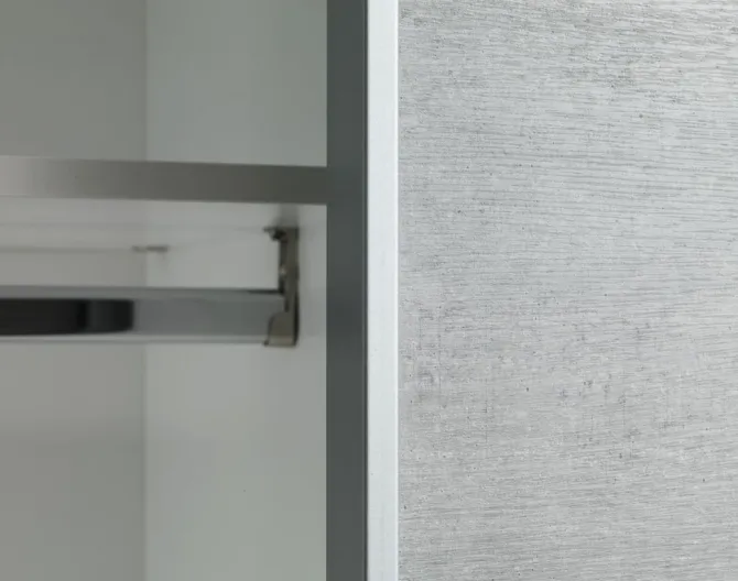 Garderobeskab TARP 202x221 beton/hvid