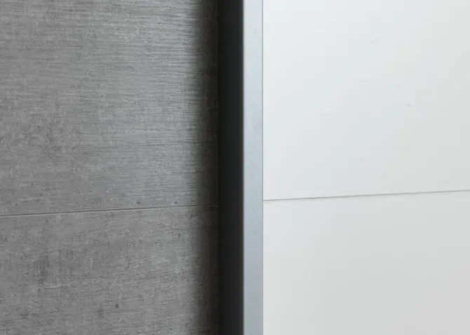 Garderobeskab TARP 202x221 beton/hvid