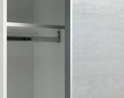 Garderobeskab TARP 120x201 beton/hvid