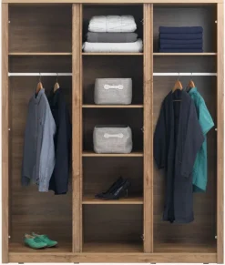 Garderobeskab VEDDE 167x197 m/spejl vild eg