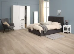 Garderobeskab VELLERUP 151x200 kombi hvid