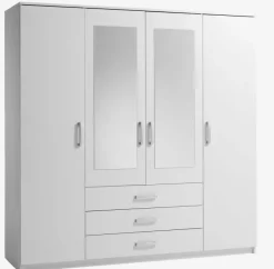 Garderobeskab VELLERUP 200x200 kombi hvid