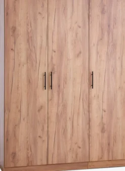 Garderobeskab VIBY 150x200 3 låger egefarve natur