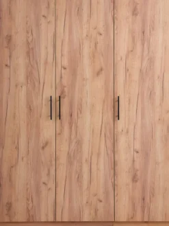 Garderobeskab VIBY 150x200 3 låger egefarve natur