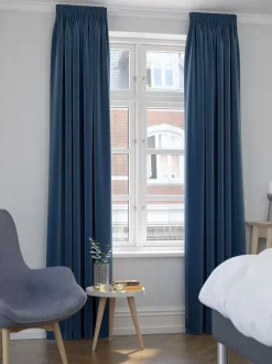 Gardin AUSTRA 1x140x300 velour blå