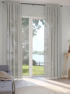 Gardin BASSHOLMEN 1x140x245 lysegrå