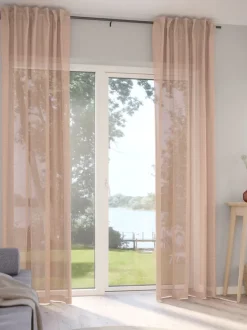 Gardin FONNA 1x140x245 støvet rosa