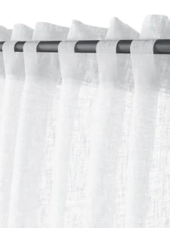 Gardin UNNEN 1x140x300 hørlook hvid