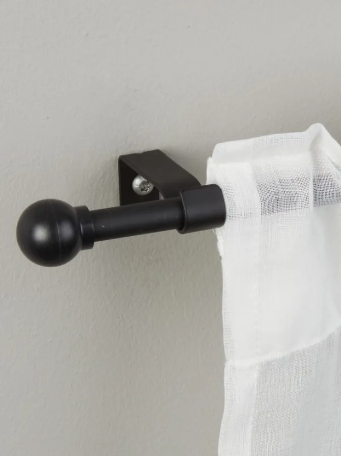 Gardinstang BATALDEN Ø10mm 80-145 cm sort