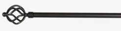 Gardinstang CLASSIC 19mm 90-160cm sort