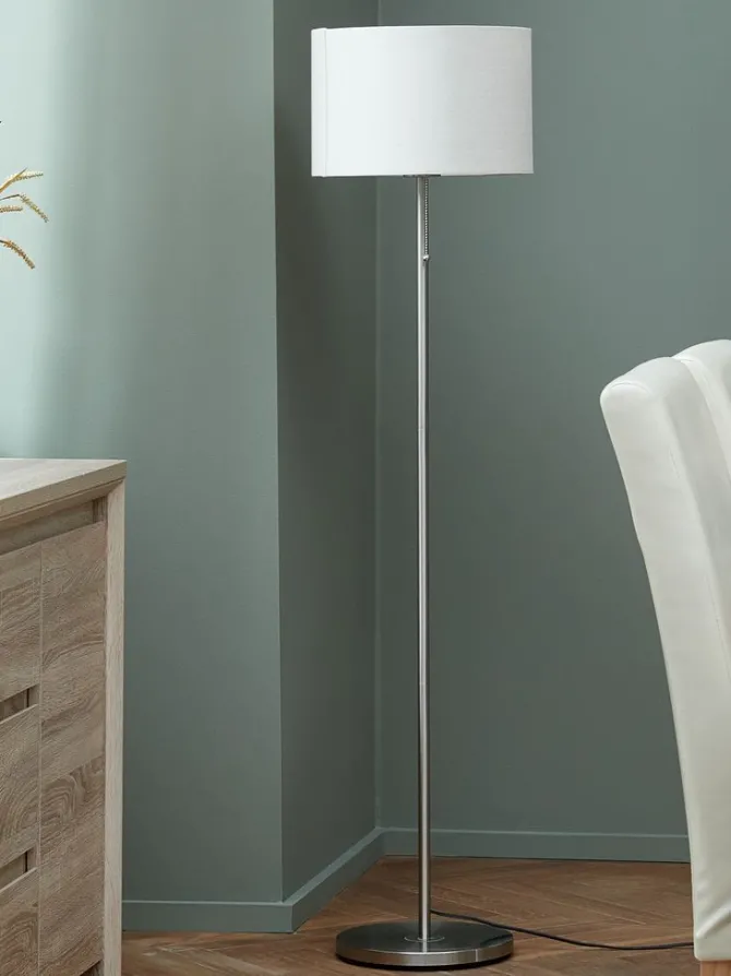 Gulvlampe KRISTOF H145cm børstet stål