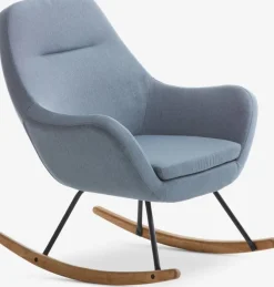 Gyngestol NEBEL lyseblåt stof