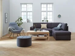 Gyngestol NEBEL lyseblåt stof