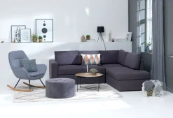 Gyngestol NEBEL lyseblåt stof