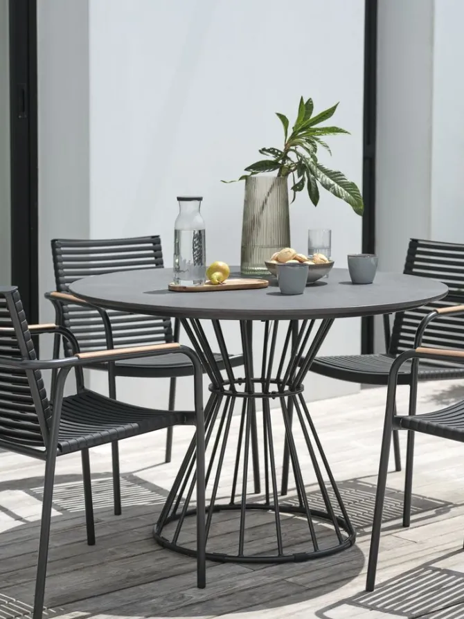 Havebord FAGERNES Ø110 grå