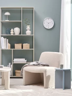 Hjørnebord LYNGE Ø35 lyseblå