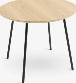 Hjørnebord NYBO Ø55 egefarve/sort