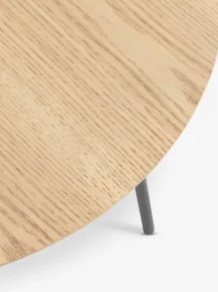 Hjørnebord NYBO Ø55 egefarve/sort