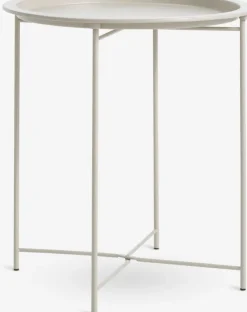 Hjørnebord RANDERUP Ø47 lys sand