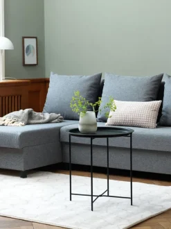 Hjørnebord RANDERUP Ø47 sort