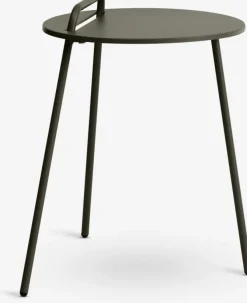 Hjørnebord STAE Ø40 m/håndtag olivengrøn