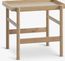 Hjørnebord STIGE 46×50 creme/natur